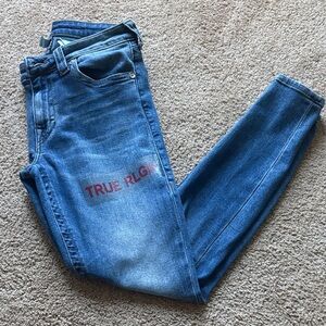 True Religion Jennie Curvy Mid Rise Skinny Jeans